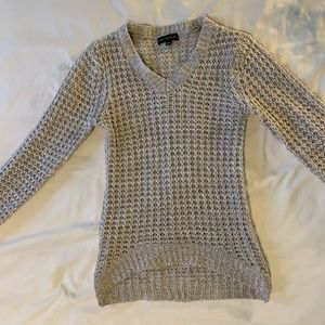 light grey knit sweater